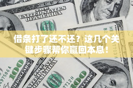 济南借条打了还不还？这几个关键步骤帮你赢回本息！