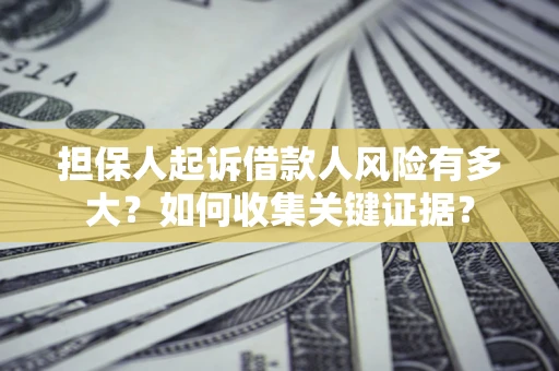 济南担保人起诉借款人风险有多大？如何收集关键证据？