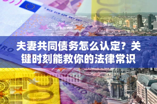 济南夫妻共同债务怎么认定？关键时刻能救你的法律常识